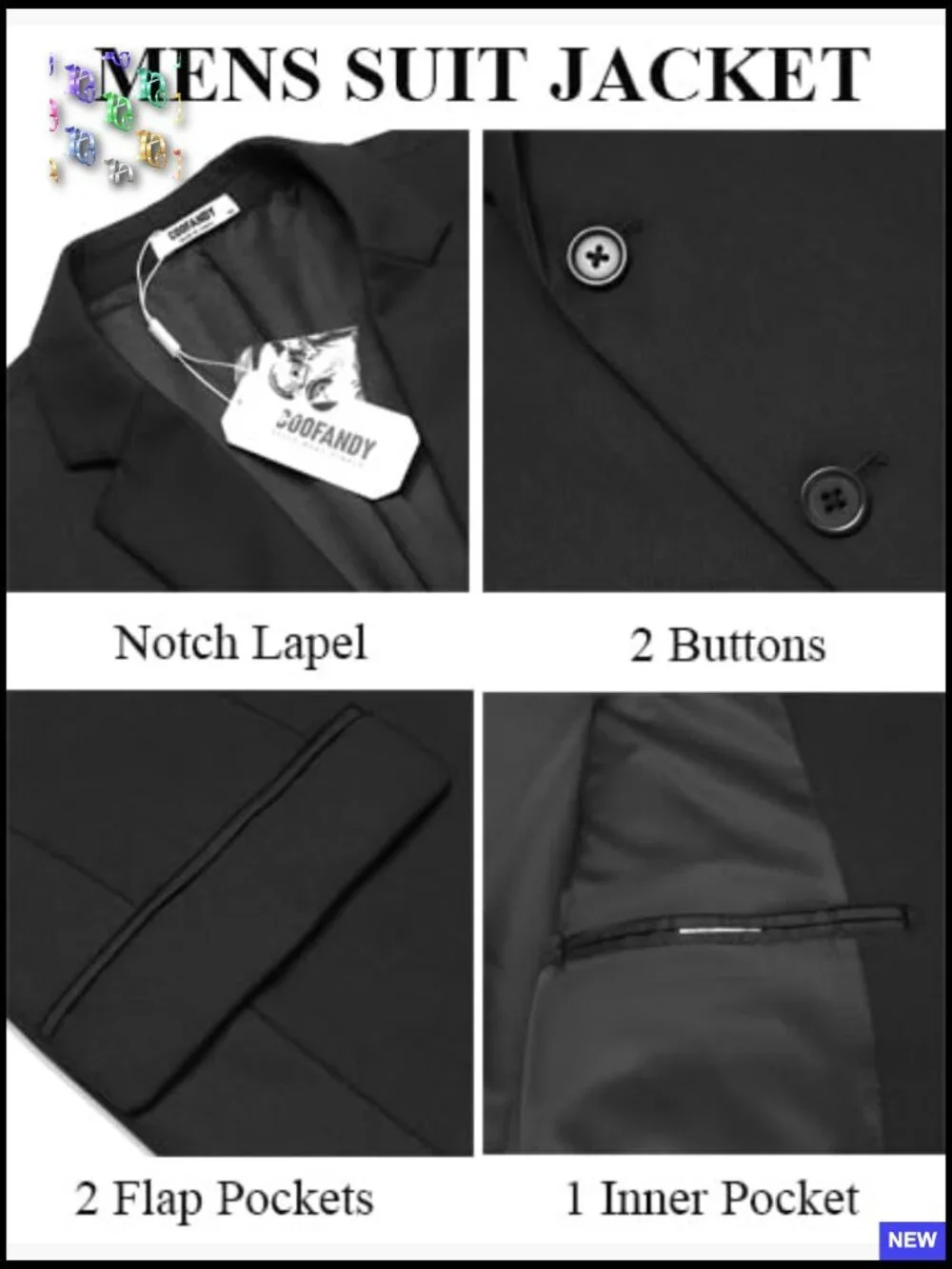 Classic Fit Three Piece Suit Set Elegant Wedding Business Formal Wear